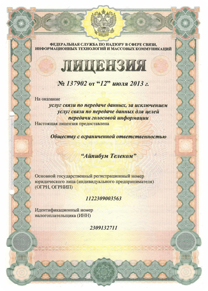 137902 Передача данных Челябинская область